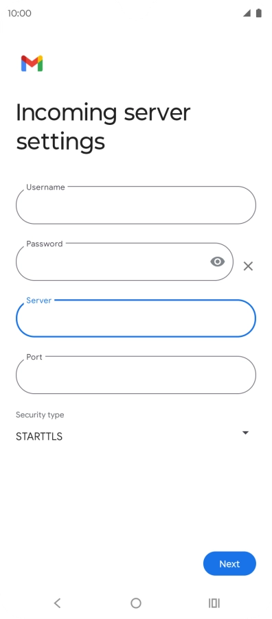 Press the field below 