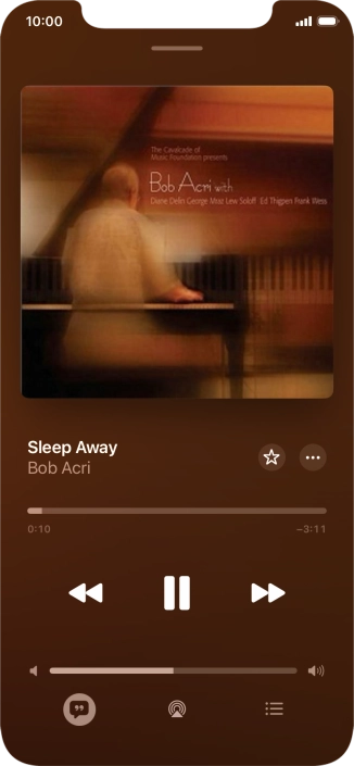 Press arrow right to go to the next audio file.