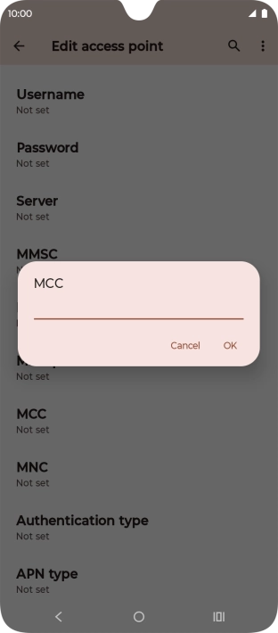 Key in 505 and press OK.