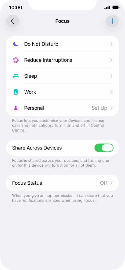 Press Do Not Disturb.
