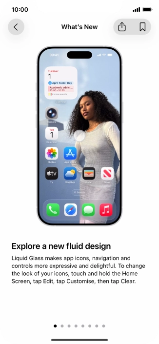 Slide your finger upwards starting from the bottom of the screen to return to the home screen.
