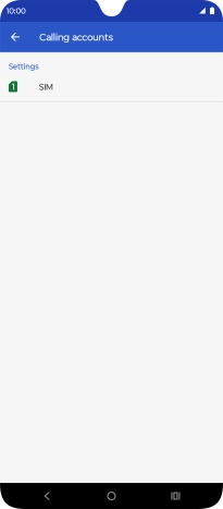 Press the name of the SIM.