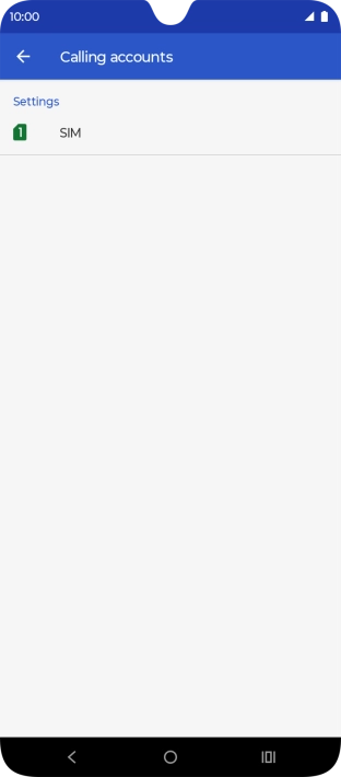 Press the name of the SIM.