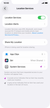 Press the required app.