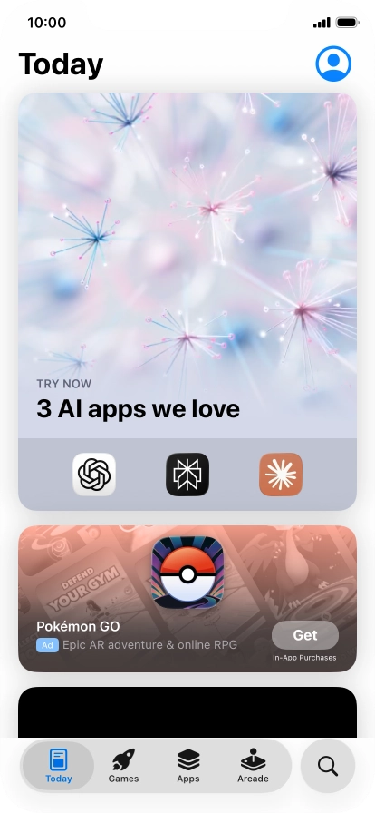 Press the search icon.