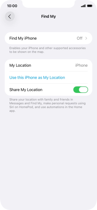 Press Find My iPhone.