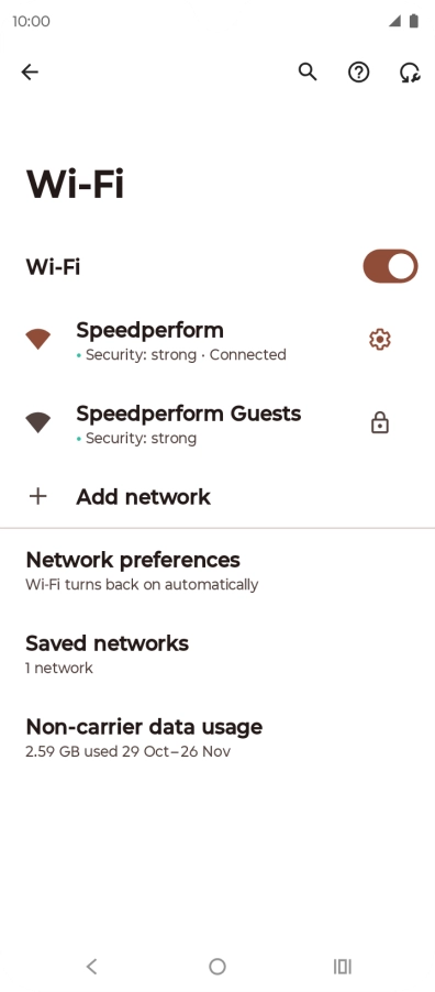 Press the Home key to return to the home screen.