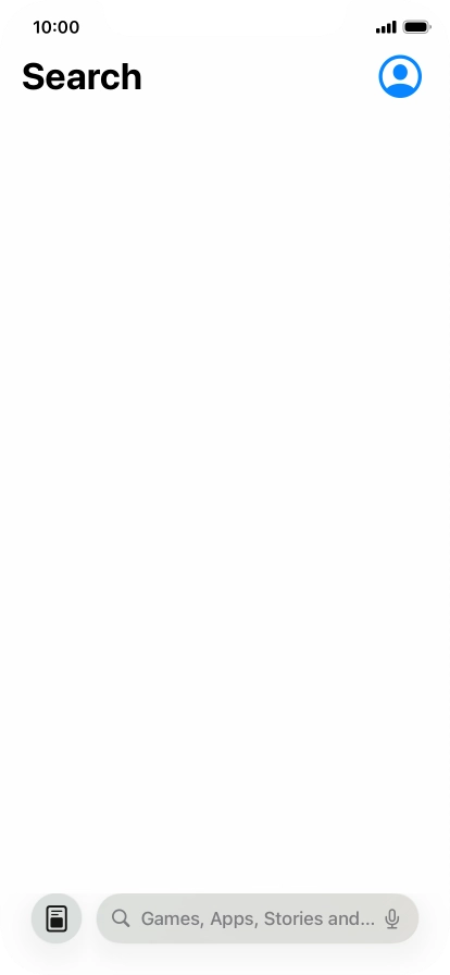 Press the search field and key in the name or subject of the required app.