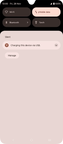 Press the drop down list.