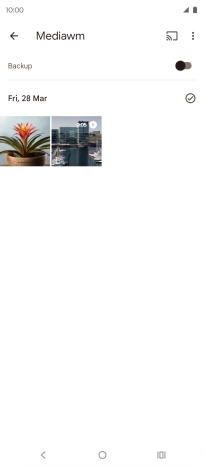 Press and hold any picture or video.