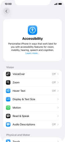 Press the required category below 