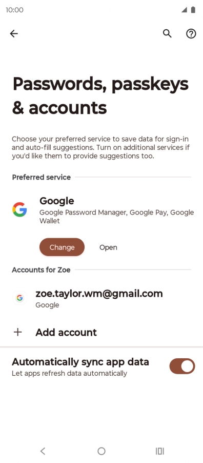 Press the Home key to return to the home screen.
