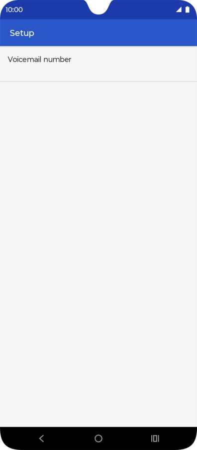 Press Voicemail number.