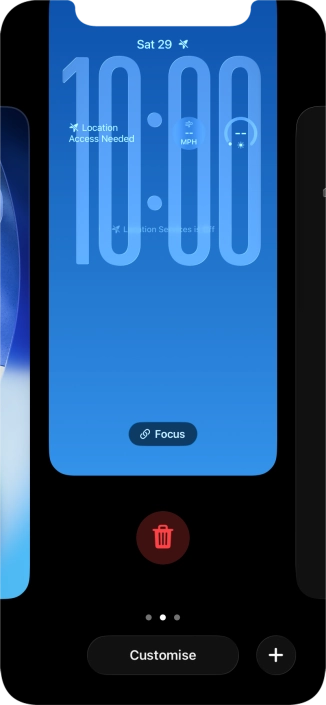 Press the delete icon.