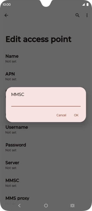 Key in http://pxt.vodafone.net.au/pxtsend and press OK.