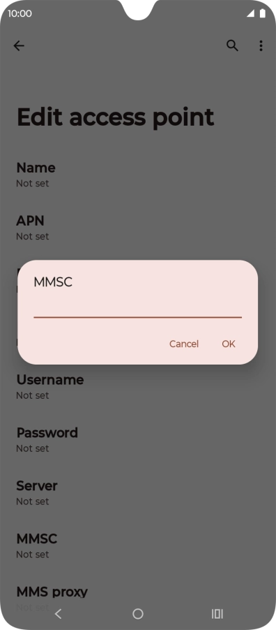 Key in http://pxt.vodafone.net.au/pxtsend and press OK.