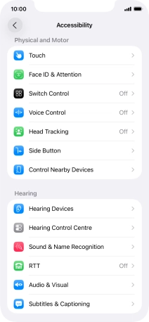 Press the required category below 