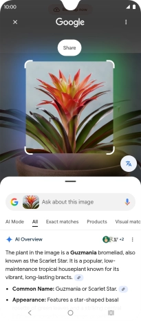 Follow the instructions on the screen to use the search results.