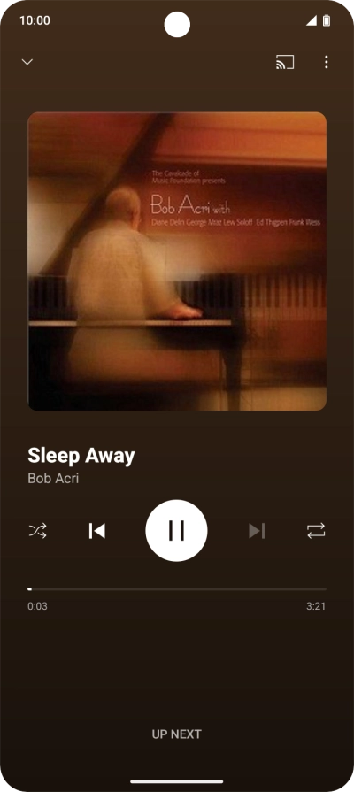Press arrow right to go to the next audio file.