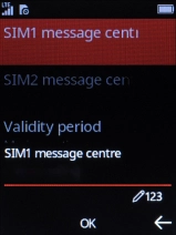 Key in +35387699989 and press the Navigation key.