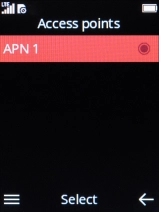 Press the Left selection key.