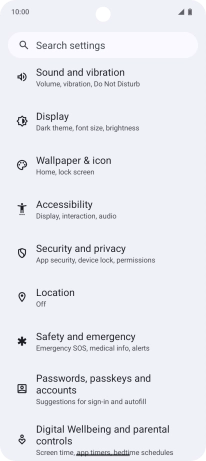 Press Passwords, passkeys and accounts.