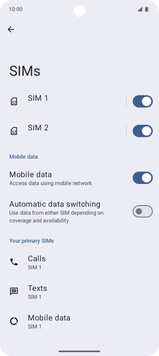 Press the required price plan.