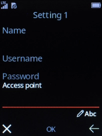 Key in live.vodafone.com and press the Navigation key.