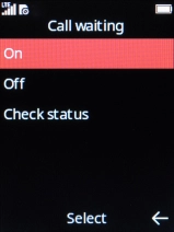 Select On to turn on the function.