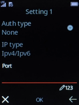 Key in 80 and press the Navigation key.