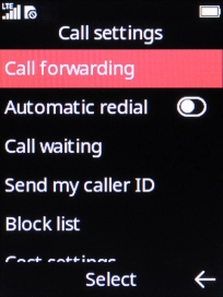 Select Call forwarding.