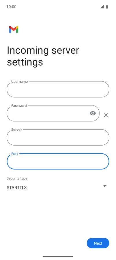 Press the drop down list below 