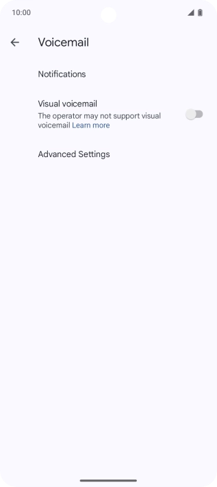 Press Advanced Settings.
