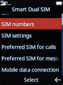 Select Preferred SIM for calls.