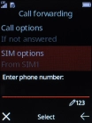 Key in (prefix) 5 (your phone number) and press the Navigation key.