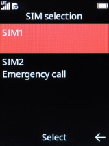 Select the name of the SIM.