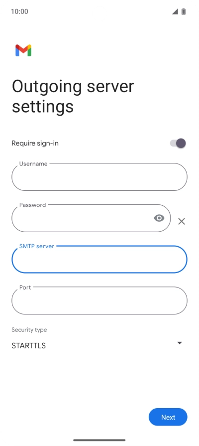 Press the field below 