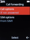 Select SIM options.