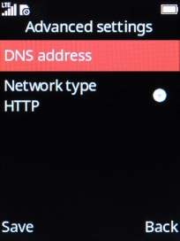 Select Network type.