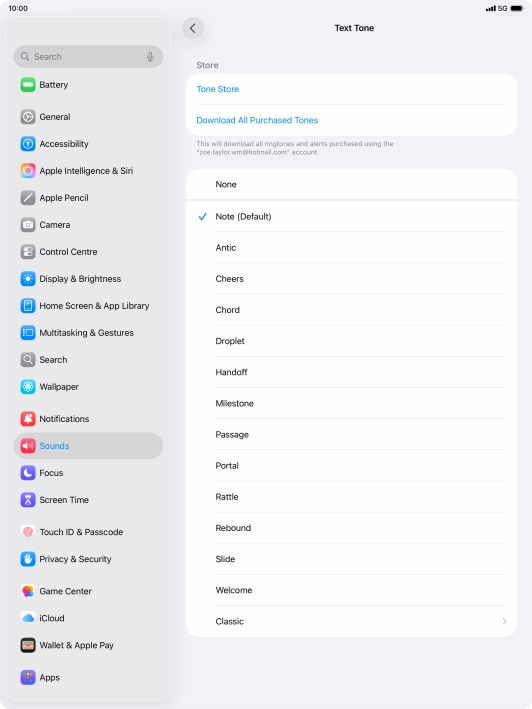 Press the required message tones to hear them.