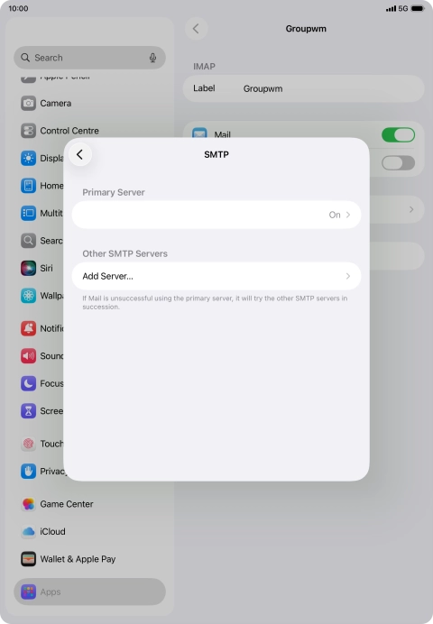 Press the field below 
