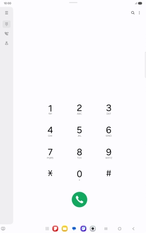 Press the menu icon.