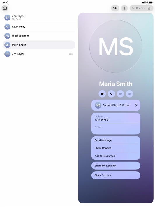 Slide your finger upwards starting from the bottom of the screen to return to the home screen.