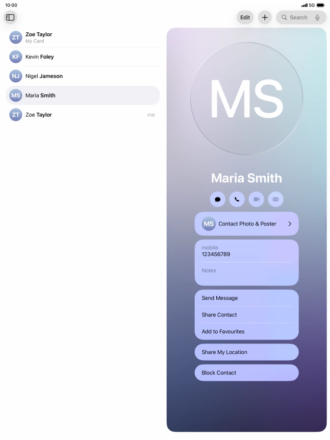 Slide your finger upwards starting from the bottom of the screen to return to the home screen.