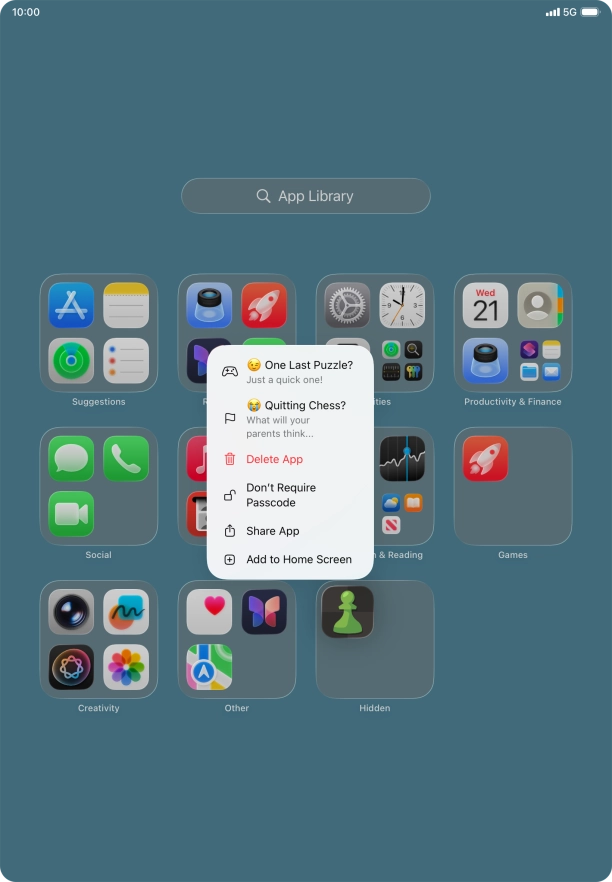 Press Don't Require Passcode.