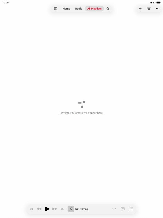 Press the iPad icon.