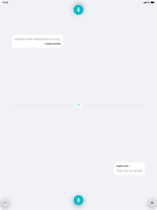 Press the end icon to end two-way view.