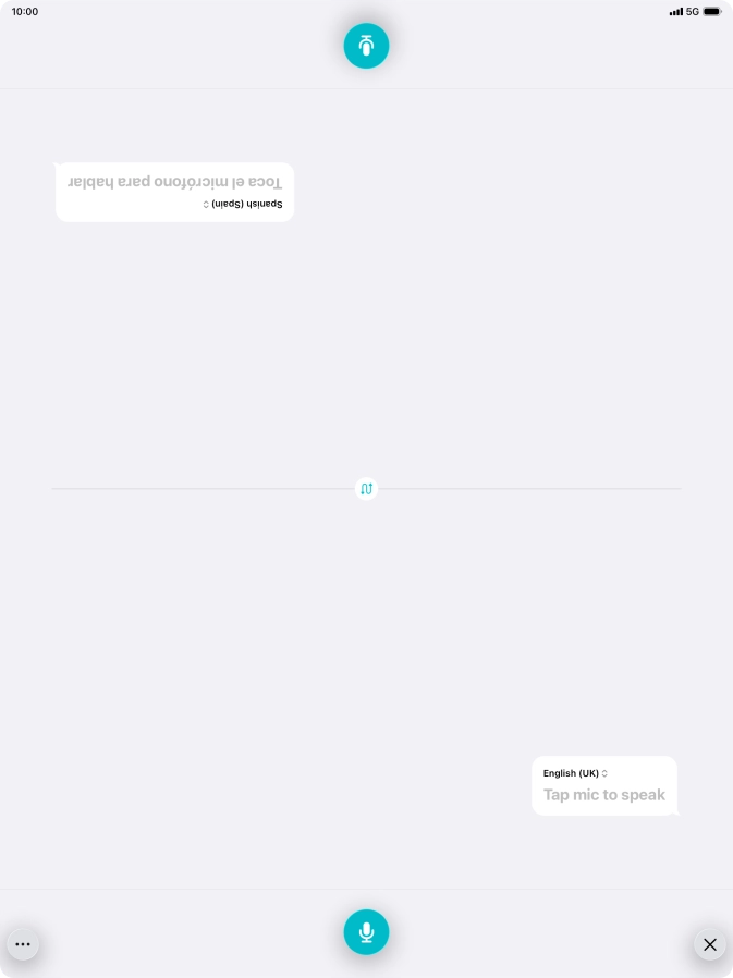 Press the end icon to end two-way view.