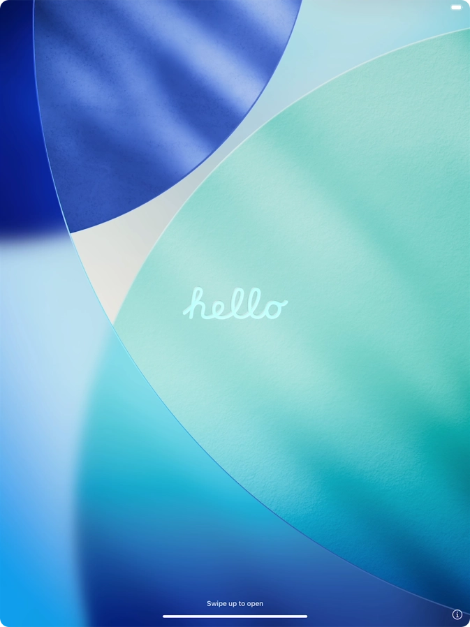 Slide your finger upwards starting from the bottom of the screen.