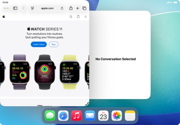 Press the second application.